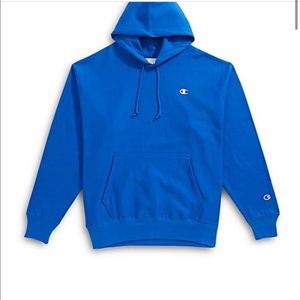 Blue Champion Reverse Weave Hoodie